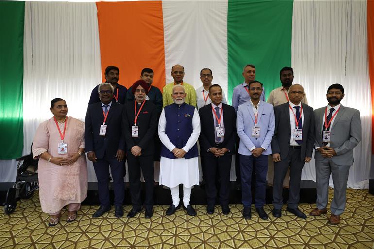 PM interacting with the Indian community at Male, in Maldives on July 26, 2025.