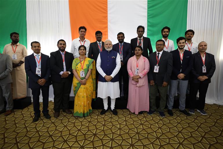 PM interacting with the Indian community at Male, in Maldives on July 26, 2025.