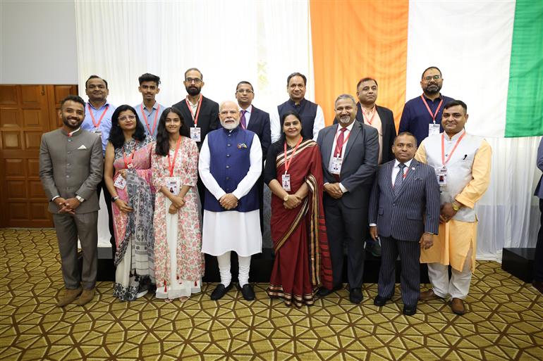 PM interacting with the Indian community at Male, in Maldives on July 26, 2025.