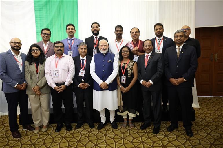PM interacting with the Indian community at Male, in Maldives on July 26, 2025.