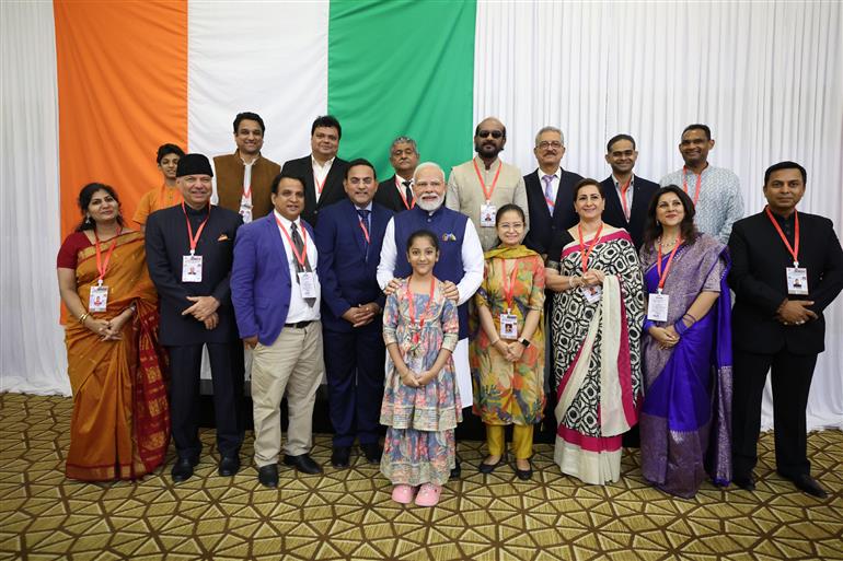 PM interacting with the Indian community at Male, in Maldives on July 26, 2025.