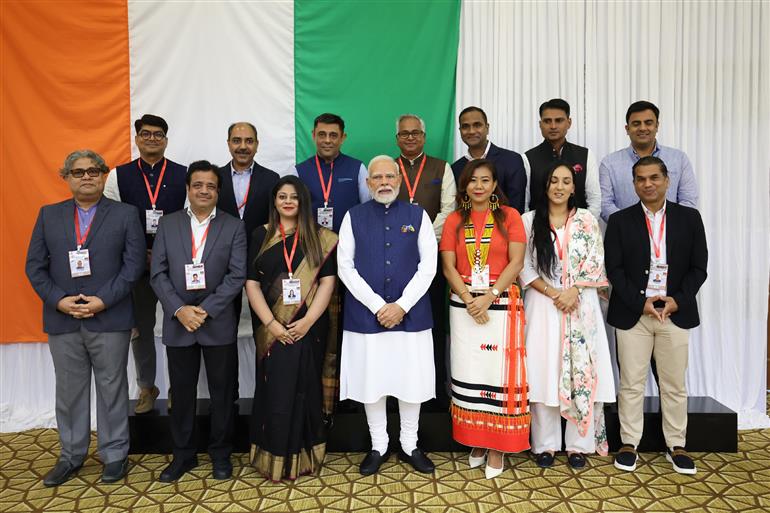 PM interacting with the Indian community at Male, in Maldives on July 26, 2025.