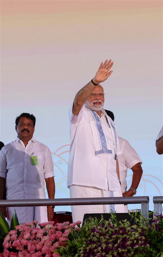 PM graced the public event on the sidelines of the foundation stone laying,  dedication and inauguration of various Development Projects to the nation at Tuticorin, in Tamil Nadu on July 26, 2025.