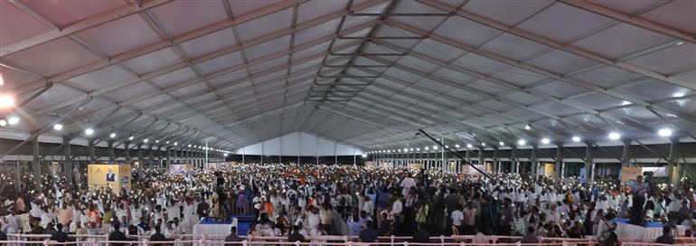 Gathering at the public event on the sidelines of the foundation stone laying,  dedication and inauguration of various Development Projects to the nation at Tuticorin, in Tamil Nadu on July 26, 2025. PM addressing on the occasion.
