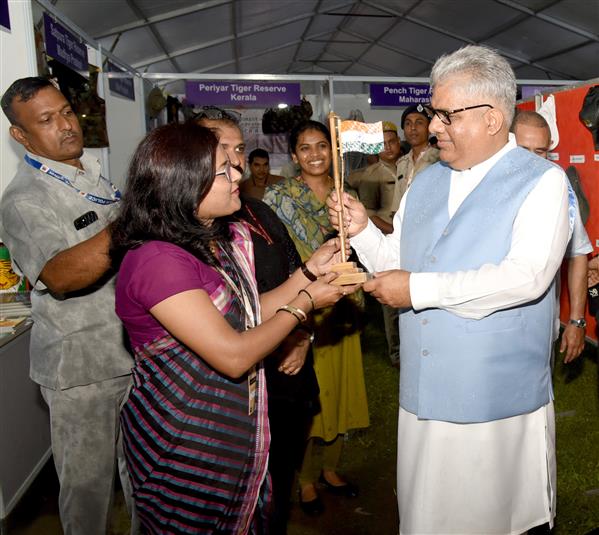 The Union Minister for Environment, Forest and Climate Change, Shri Bhupender Yadav took a walkthrough of celebrations the Global Tiger Day 2025 at National Zoological Park, in New Delhi on July 29, 2025.