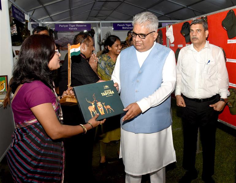 The Union Minister for Environment, Forest and Climate Change, Shri Bhupender Yadav took a walkthrough of celebrations the Global Tiger Day 2025 at National Zoological Park, in New Delhi on July 29, 2025.