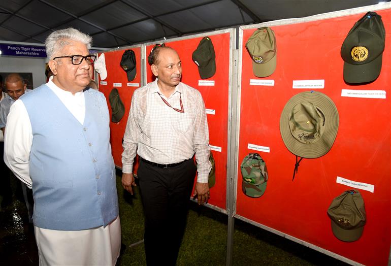 The Union Minister for Environment, Forest and Climate Change, Shri Bhupender Yadav took a walkthrough of celebrations the Global Tiger Day 2025 at National Zoological Park, in New Delhi on July 29, 2025.