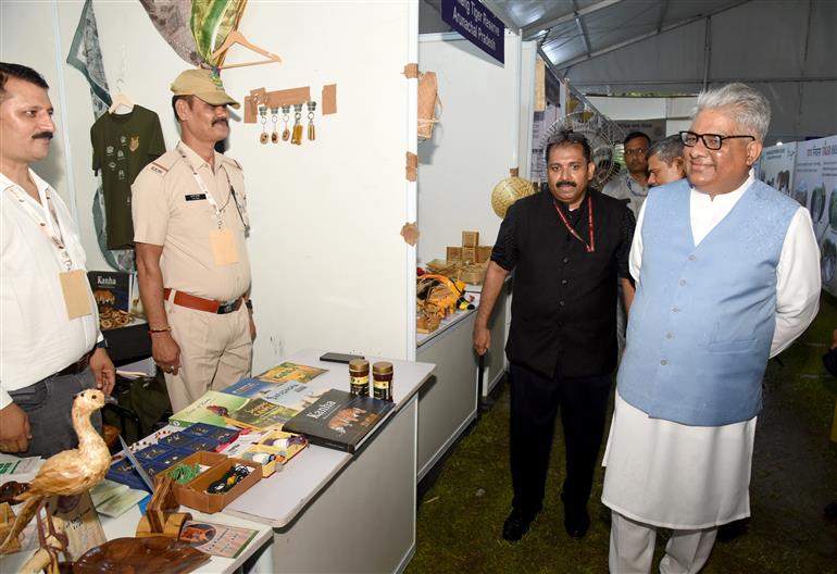The Union Minister for Environment, Forest and Climate Change, Shri Bhupender Yadav took a walkthrough of celebrations the Global Tiger Day 2025 at National Zoological Park, in New Delhi on July 29, 2025.