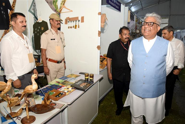 The Union Minister for Environment, Forest and Climate Change, Shri Bhupender Yadav took a walkthrough of celebrations the Global Tiger Day 2025 at National Zoological Park, in New Delhi on July 29, 2025.