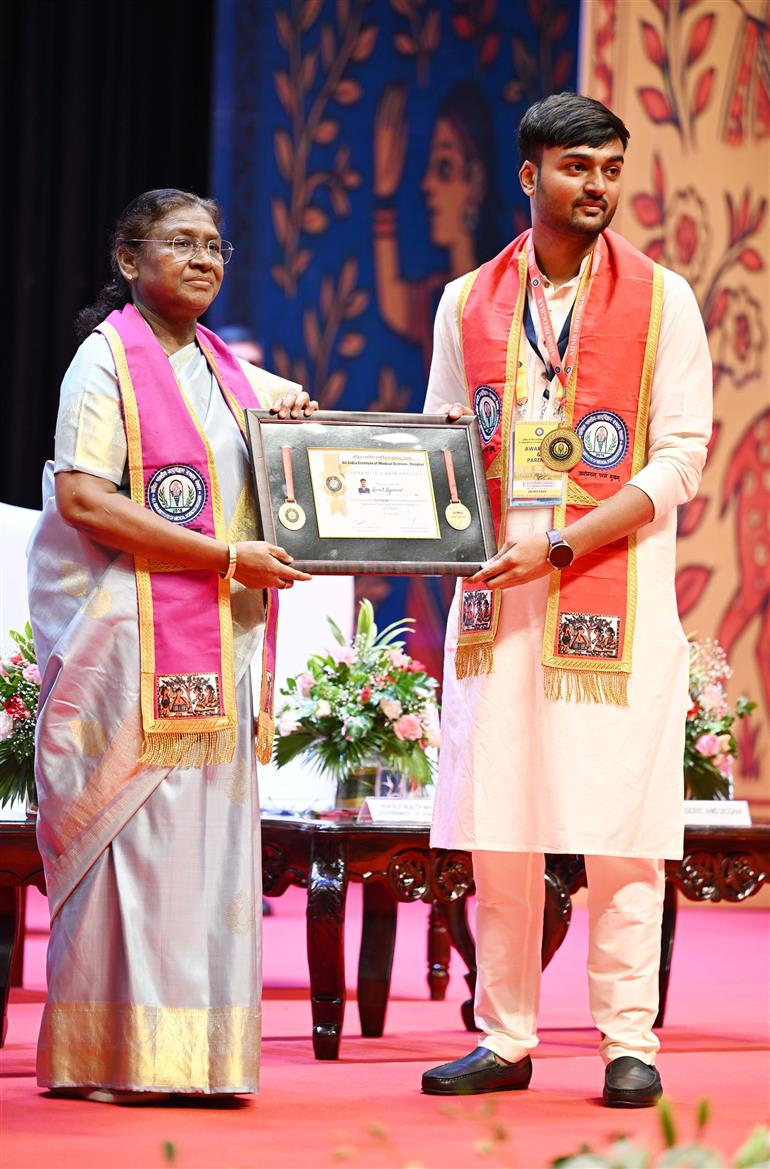 The President of India, Smt Droupadi Murmu graced the first convocation ceremony of AIIMS, Deoghar, in Jharkhand on July 31, 2025.