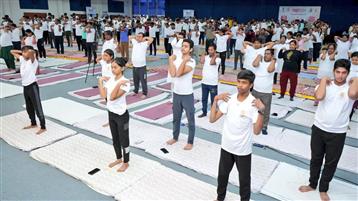 To mark 21 days to IDY2025, Centurion University of Technology & Management (CUTM), Paralakhemundi in collaboration with MDNIY organised a vibrant YOGOTSAV-2025, in New Delhi on May 31, 2025. :AYUSH