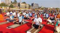 Minister of State (Independent Charge) for Ayush and Health and Family Welfare, Shri Prataprao Jadhav inaugurated the event to mark the 50-day countdown to the International Day of Yoga (IDY) 2025 at the Yoga Mahotsav, in Nashik on May 02, 2025. :AYUSH
