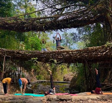 To mark 91 days to International Day of Yoga 2025, Yogotsav 2025 countdown programme was organised at multiple locations by the North Eastern Institute of Ayurveda & Homoeopathy (NEIAH), in Shillong on March 23, 2025.:AYUSH
