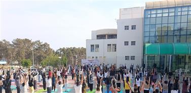To mark 91 days to International Day of Yoga 2025, Yogotsav 2025 countdown programme was organised at multiple locations by the North Eastern Institute of Ayurveda & Homoeopathy (NEIAH), in Shillong on March 23, 2025.:AYUSH