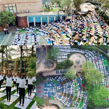 Glimpse of Yoga Training at Morarji Desai National Institute of Yoga (MDNIY), in New Delhi on March 26, 2025.:AYUSH