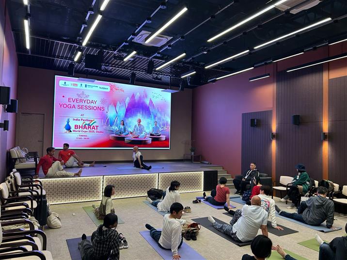  Everyday Yoga Sessions organized by the Ministry of Ayush was held at World Expo-2025 in Osaka, Japan on May 02, 2025.:AYUSH