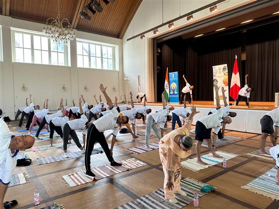 International Day of Yoga 2025 celebrations move to Basel with the 4th event of IDY-2025 series in as part of the India-in-Swiss’s 11th IDY-2025 celebrations, in Switzerland on June 02, 2025.:AYUSH