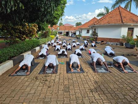 In the run up to the 11th IDY-2025, India in Uganda, in association with Sewa International Uganda organised a Yoga session at Gulu, in Uganda on June 04, 2025.:AYUSH
