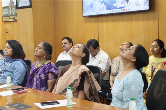 As part of the activities leading up to the International Day of Yoga on 21st June 2025, the Ministry of Education organised a Yoga Camp and training session, which saw enthusiastic participation from its employees, in New Delhi on June 03, 2025.:AYUSH