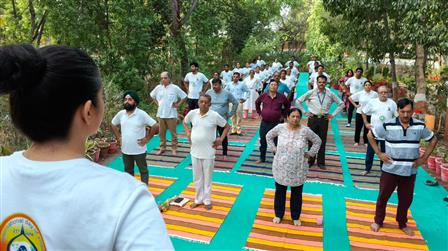 INSTITUTE OF TEACHING & RESEARCH IN AYURVEDA (ITRA) & GTMC WHO organised Yoga Session & Plantation Drive under the signature event “Harit Yoga” of IDY 2025 at Herbal Garden, ITRA Campus, Jamnagar in Gujarat. Celebrated World Environment Day by organising Harit Yoga on June 05, 2025.:AYUSH