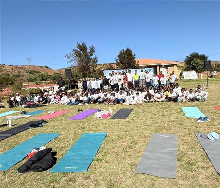 Yoga for Harmony and Peace. As we count down to International Day of Yoga 2025. Consulate General of India (CGI), Johannesburg hosted a soulful yoga session at the iconic Tolstoy Farm celebrating wellness, unity and Gandhi’s enduring legacy on June 01, 2025.:AYUSH