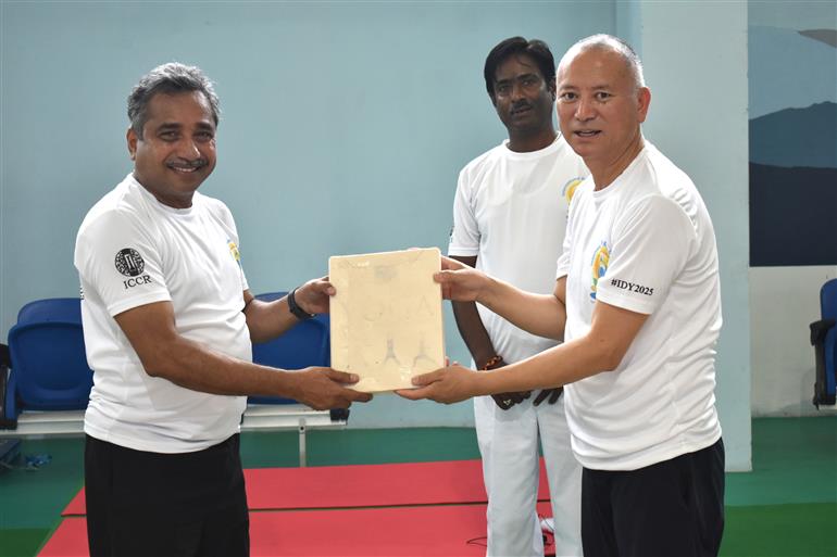 As part of the run-up to the 11th International Day of Yoga, CGI Phuentsholing, organized a guided Yoga session at the College of Science and Technology, Rinchending, in Bhutan on June 05, 2025.:AYUSH