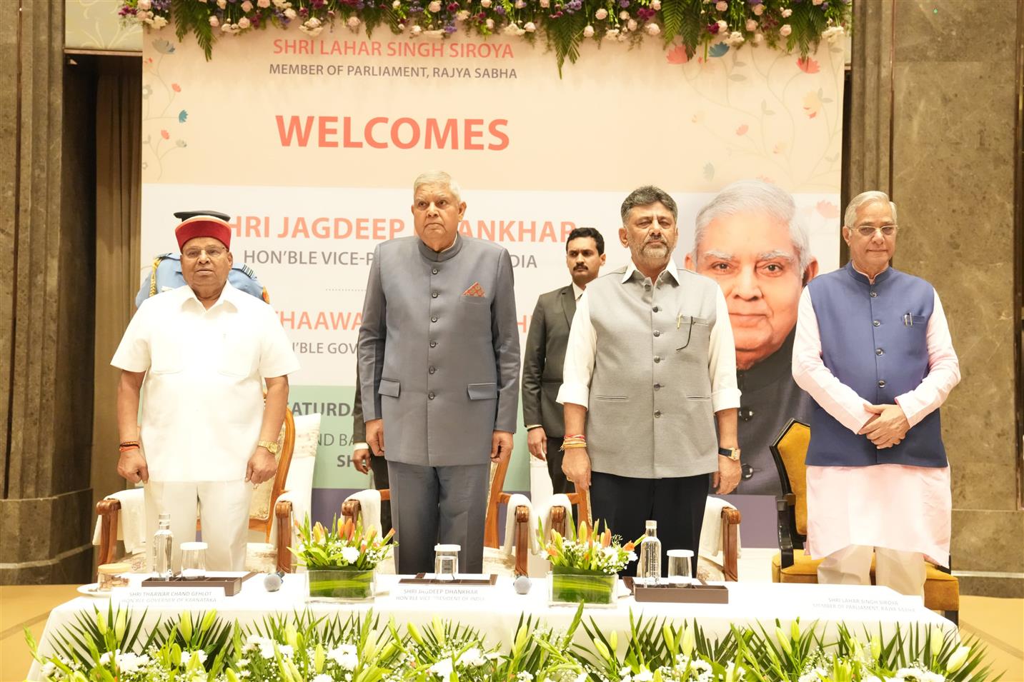The Vice President of India, Shri Jagdeep Dhankhar interacting with industry leaders and entrepreneurs, in Bengaluru, Karnataka on June 07, 2025.