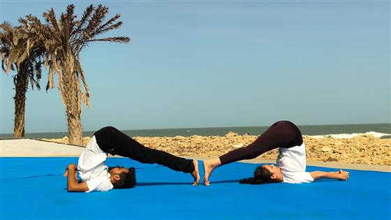 Institute of Teaching & Research In Ayurveda (ITRA) Commemorates signature event of IDY-2025, HARIT YOGA at iconic place at Shivrajpur Blue Flag Beach in Jamnagar, Gujarat, nearly 250 participants doing CYP on June 10, 2025.:AYUSH