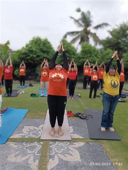 The 38th Pre-Event of IDY 2025 was held in collaboration with Badung Happy Movement at Padang Luwih, emphasizing the importance of health, harmony, and community well-being through yoga in Bali, Indonesia on June 11, 2025.:AYUSH