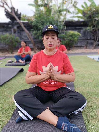 The 38th Pre-Event of IDY 2025 was held in collaboration with Badung Happy Movement at Padang Luwih, emphasizing the importance of health, harmony, and community well-being through yoga in Bali, Indonesia on June 11, 2025.:AYUSH