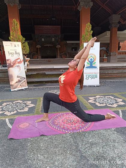 The 38th Pre-Event of IDY 2025 was held in collaboration with Badung Happy Movement at Padang Luwih, emphasizing the importance of health, harmony, and community well-being through yoga in Bali, Indonesia on June 11, 2025.:AYUSH