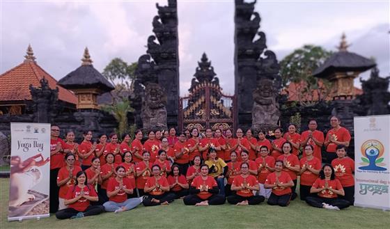 The 38th Pre-Event of IDY 2025 was held in collaboration with Badung Happy Movement at Padang Luwih, emphasizing the importance of health, harmony, and community well-being through yoga in Bali, Indonesia on June 11, 2025.:AYUSH
