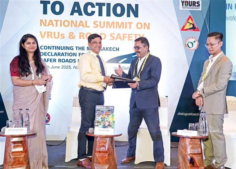 Glimpses of National Summit on VRUs and Road Safety, in New Delhi on June 12, 2025.