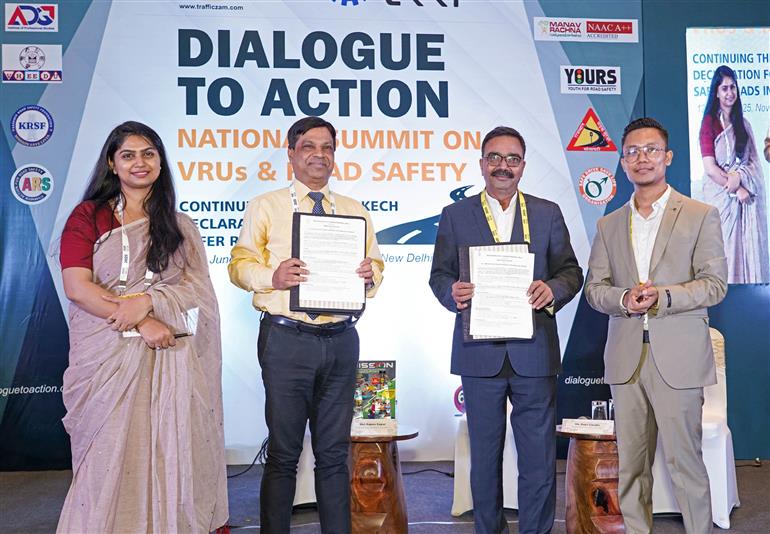 Glimpses of National Summit on VRUs and Road Safety, in New Delhi on June 12, 2025.