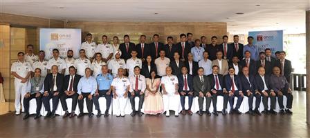 The Director General, ICG, Shri Paramesh Sivamani in a group photograph during the 137th meeting of the Offshore Security Coordination Committee (OSCC), in New Delhi on June 12, 2025.