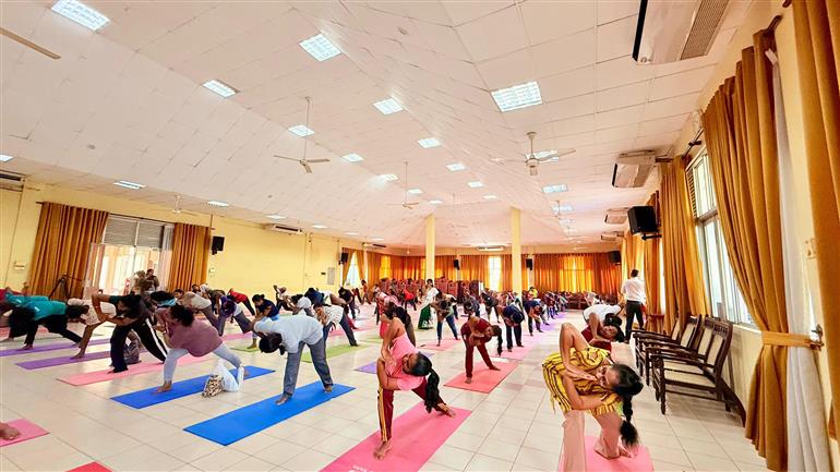 The Assistant High Commission of India in Kandy, Sri Lanka organised the 5th Yoga event of the 11th IDY2025 at Sabaragamuwa Provincial Council, in Ratnapura on June 12, 2025.
