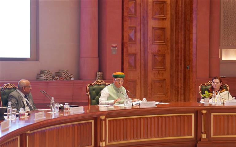 The Minister of State (Independent Charge) for Law and Justice & Parliamentary Affairs, Shri Arjun Ram Meghwal chaired a conference held on the “Institutional Arbitration: An Effective Framework for Dispute Resolution” co-organized by the Department of Legal Affairs, Ministry of Law and Justice at Bharat Mandapam, in New Delhi on June 14, 2025.