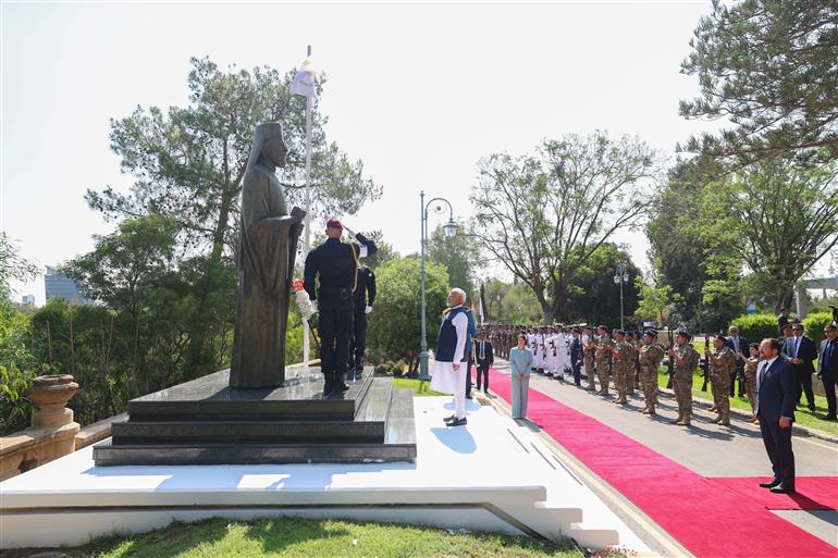 PM accorded a ceremonial welcome at the Presidential Palace in Nicosia, Cyprus on June 16, 2025.:Prime Minister's Office PM accorded a ceremonial welcome at the Presidential Palace in Nicosia, Cyprus on June 16, 2025.:Prime Minister