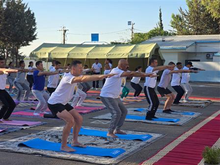 A mega Countdown event to the 11th International Day of Yoga began at Camp Fuouar organized by Embassy of India in Damascus, Syrian Arab Republic in association with Indian Contingent of United Nations Disengagement Observer Force (UNDOF) on June 13, 2025.:AYUSH