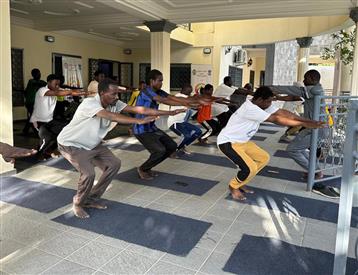 In the run-up to the 11th International Day of Yoga 2025, EoI, N’Djamena (Embassy of India N’Djamena, Republic of Chad) held another Yoga session under the theme, “Yoga for One Earth, One Health.” A large number of Chadian Yoga lovers & Embassy officials participated on June 14, 2025.:AYUSH