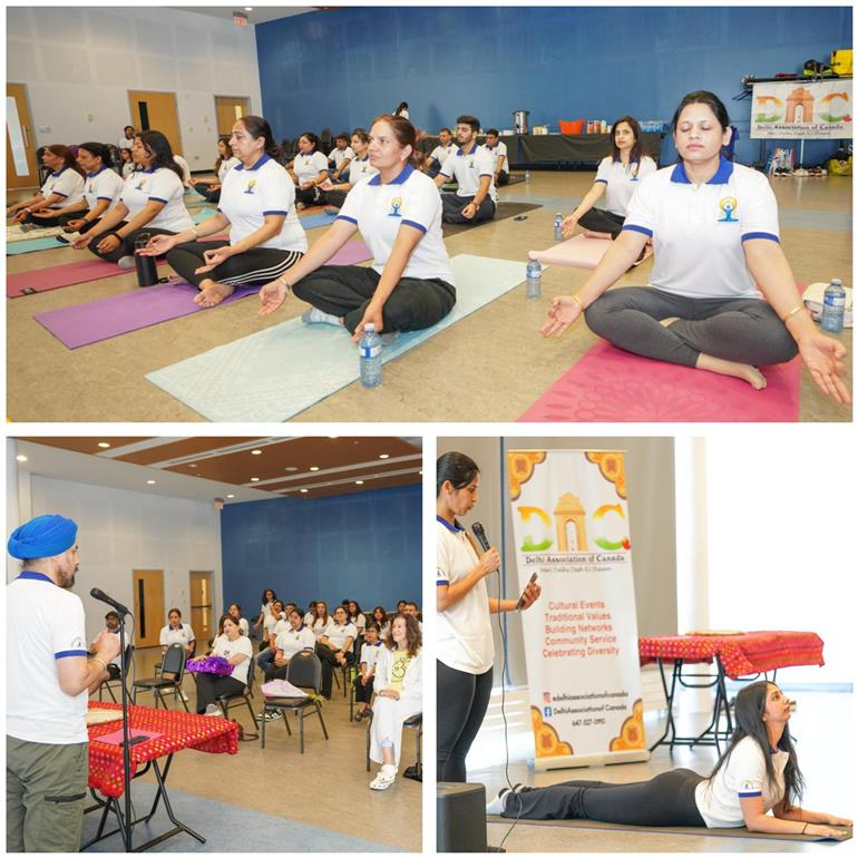 Yoga for inner peace. A morning special yoga session was organised by the Consulate General of India with Delhi Association of Canada, in Brampton reflecting the spirit of ‘Yoga For One Earth One Health’, in the run up to IDY2025 on June 16, 2025.:AYUSH