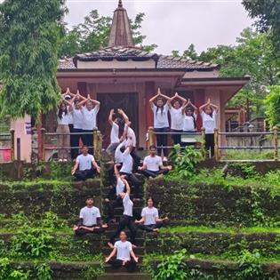 The All India Institute of Ayurveda (AIIA) Celebrates 11th IDY with Harita Yoga Treks at Iconic location across Goa, under Harita Yoga campaign, on June 15, 2025.:AYUSH