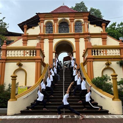 The All India Institute of Ayurveda (AIIA) Celebrates 11th IDY with Harita Yoga Treks at Iconic location across Goa, under Harita Yoga campaign, on June 15, 2025.:AYUSH