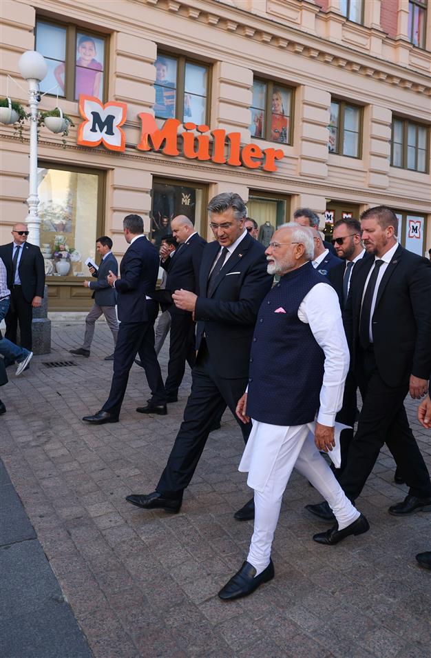 PM visit to Historic city centre with the Prime Minister of the Republic of Croatia, Mr. Andrej Plenkovic at Zagreb, in Croatia on June 18, 2025.:Prime Minister's Office PM visit to Historic city centre with the Prime Minister of the Republic of Croatia, Mr. Andrej Plenkovic at Zagreb, in Croatia on June 18, 2025.:Prime Minister