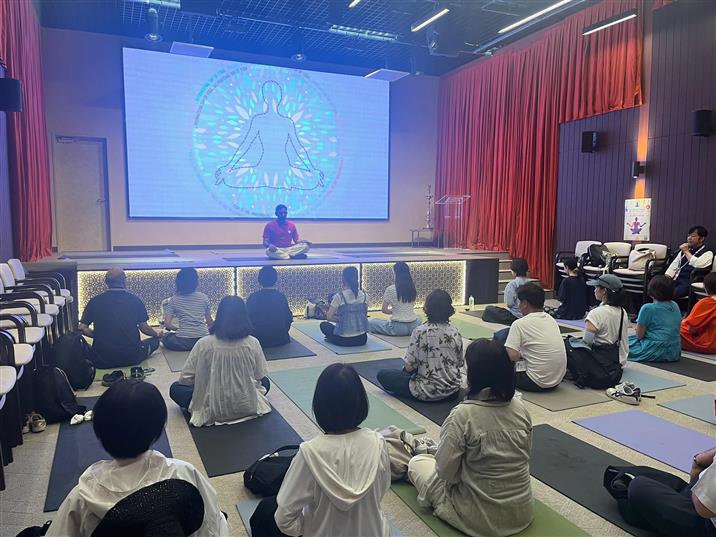 The day at Expo 2025 Osaka began with a refreshing morning yoga session, inviting visitors to embrace India’s timeless practice of wellness and inner balance in Osaka, Japan on June 19, 2025.:AYUSH