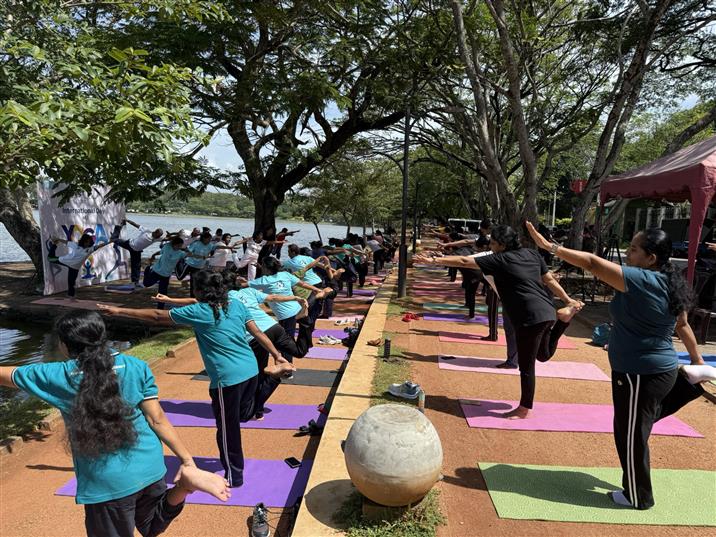 The Assistant High Commission of India in Kandy, Sri Lanka organised the 8th yoga event of 11th IDY2025 in collaboration with North Western Provincial Council on June 19, 2025.:AYUSH