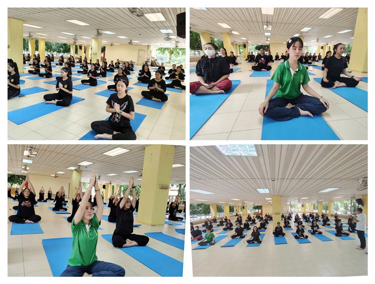 The Swami Vivekananda Cultural Centre, Embassy of India, Bangkok, organized a ‘Yoga Session’ as a precursor event of “International Day of Yoga-2025” at the College of Dramatic Arts, Bunditpatanasilpa Institute, Thailand on June 18, 2025, reflecting the spirit of Yoga For One Earth One Health, in the run up to IDY2025. The yoga session was conducted by the Thai Yoga Teacher Mr. Jimmy.:AYUSH