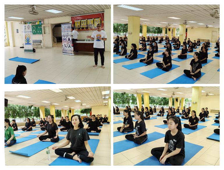 The Swami Vivekananda Cultural Centre, Embassy of India, Bangkok, organized a ‘Yoga Session’ as a precursor event of “International Day of Yoga-2025” at the College of Dramatic Arts, Bunditpatanasilpa Institute, Thailand on June 18, 2025, reflecting the spirit of Yoga For One Earth One Health, in the run up to IDY2025. The yoga session was conducted by the Thai Yoga Teacher Mr. Jimmy.:AYUSH