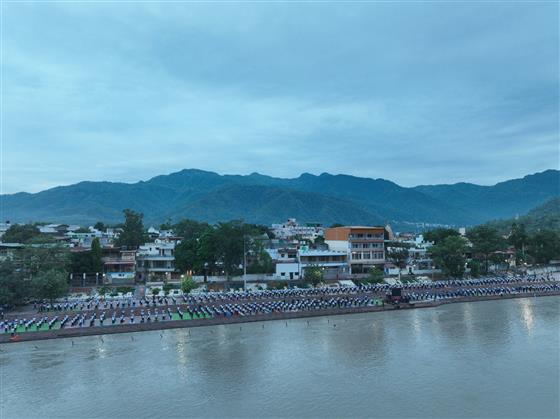 Glimpse of 11th International Day of Yoga celebrations at Rishikesh, in Uttarakhand on June 21, 2025.:Ministry of Defence
