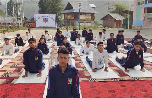 Glimpse of 11th International Day of Yoga celebrations, in J&K on June 21, 2025.:Ministry of Defence